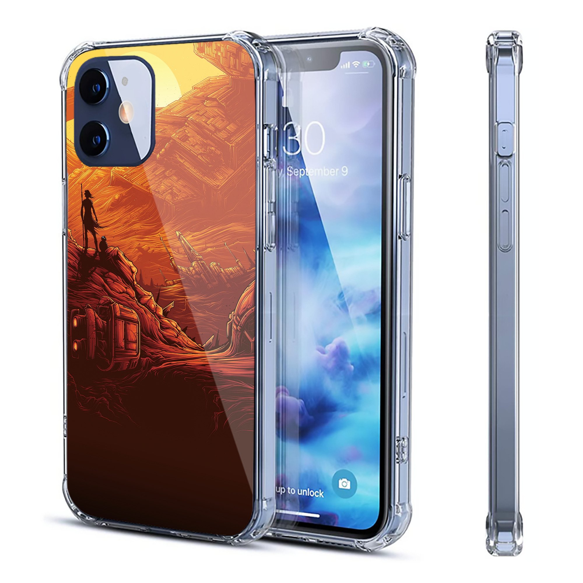 （画像用） スター・ウォーズ Star Wars 【iPhone 12シリーズ対応】透明スマホケース（クリアソフトケース）
